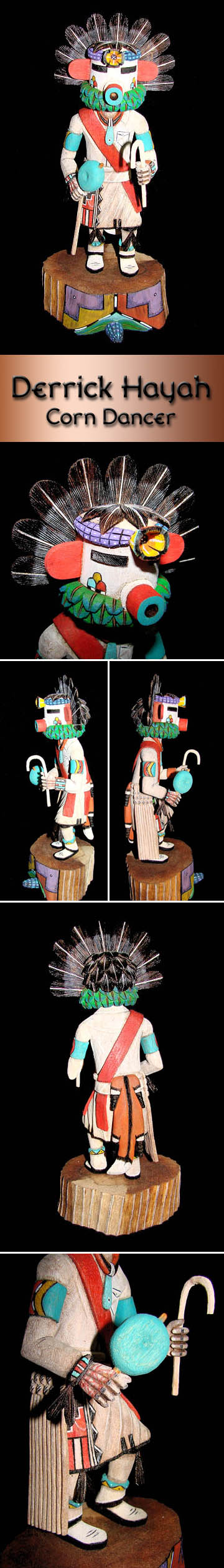 Hopi Kachina By Derrick Hayah Corn Dancer